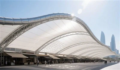 Greenhouse Construction Material Tensile Membrane Structure